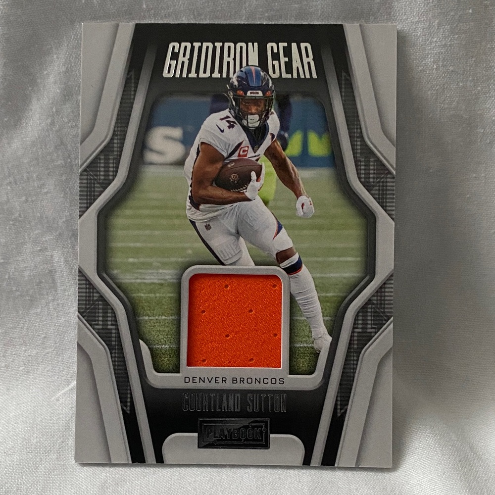2022 Panini Gridiron Gear Courtland Sutton Broncos Jersey #GG28 (MISC14)